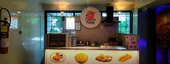 F&B counter at Mukta A2 Cinemas, Surat