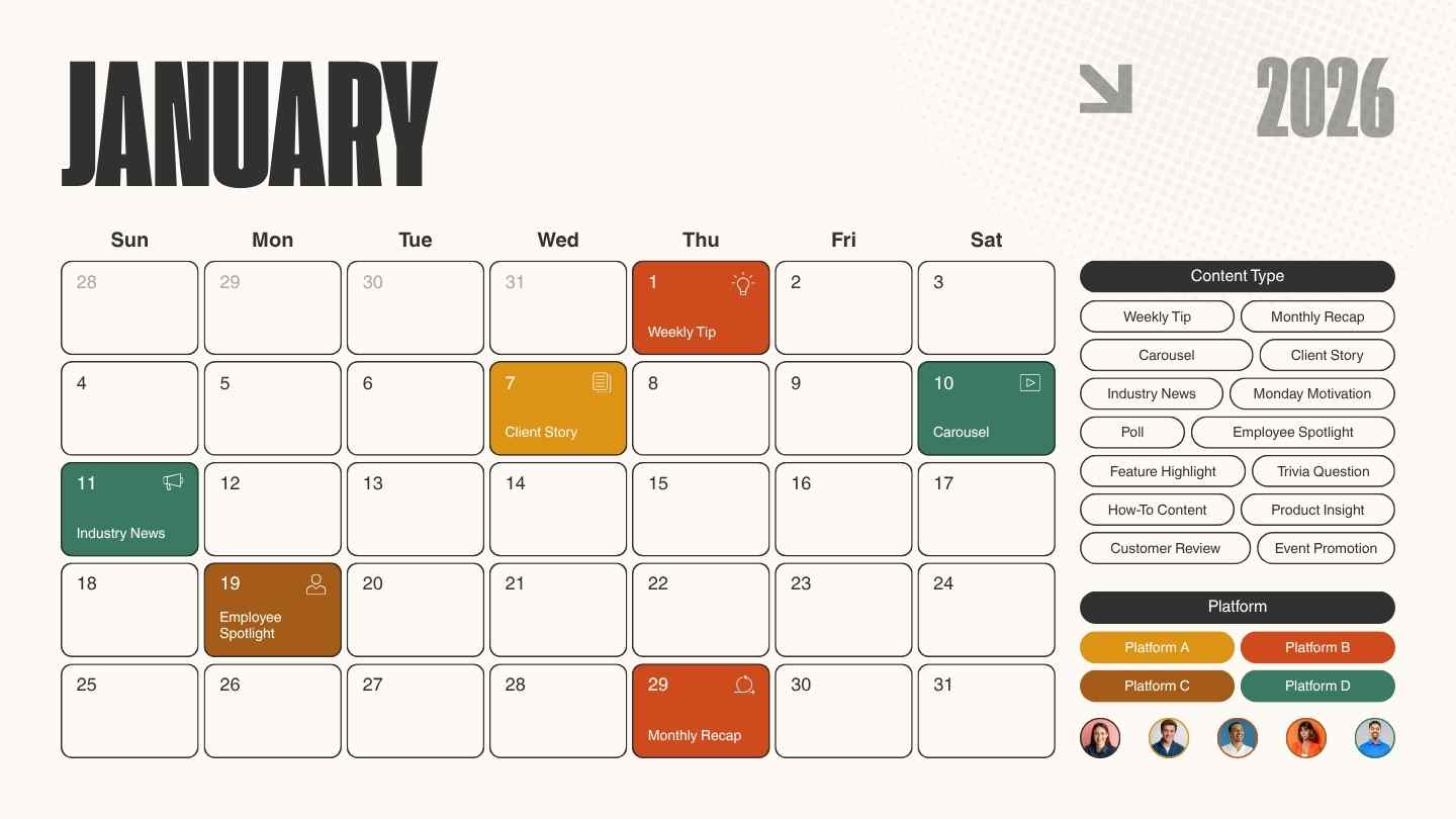 Social Media Calendar